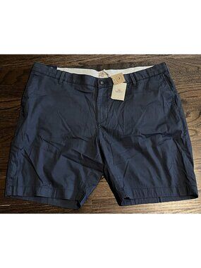 NWT Faherty Men’s Island Life 8” Shorts Navy Blue Organic Cotton Size 42 $118